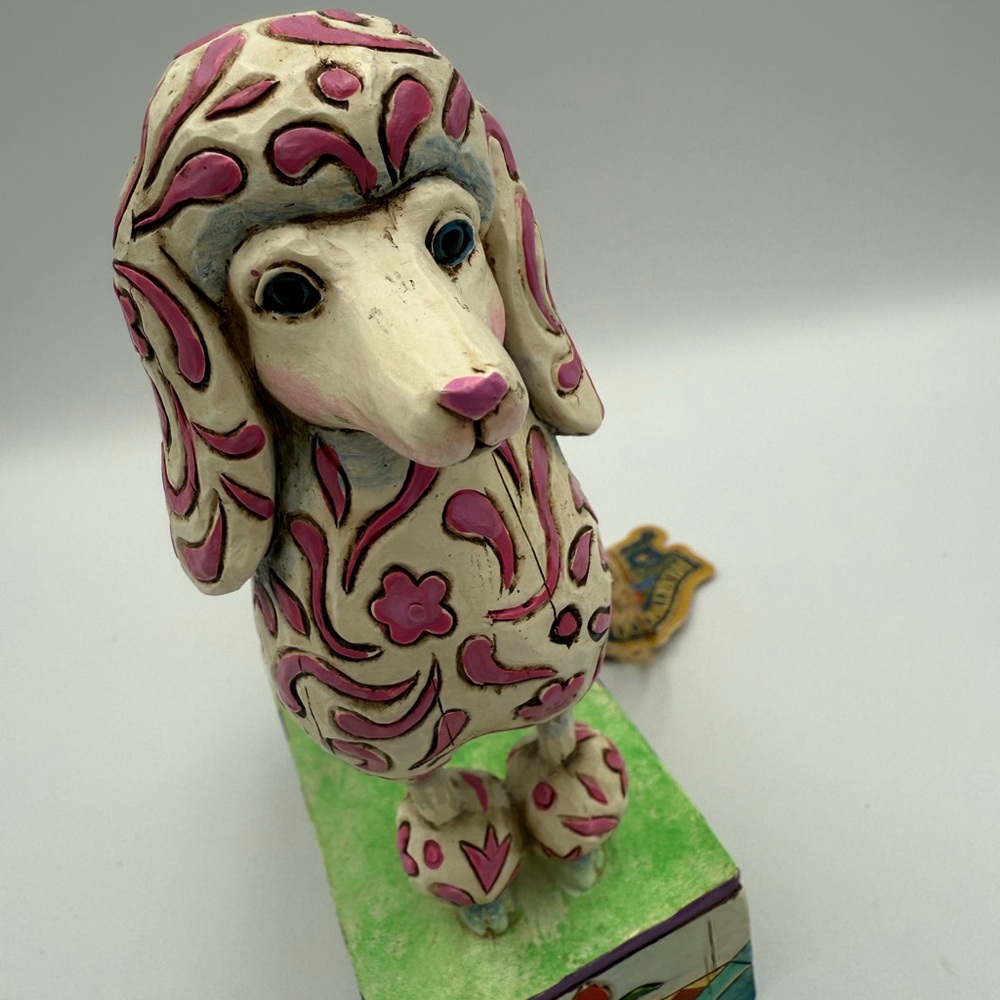 2005 Jim Shore Heartwood Creek "Lulu" Poodle Dog Figurine Enesco 5 3/4" H - Picture 8 of 13